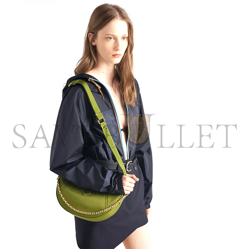 PRADA DEMI-LUNE RE-NYLON SHOULDER BAG 1BH222 (30*13.5*6cm) PRADA DEMI-LUNE RE-NYLON SHOULDER BAG 1BH222 (30*13.5*6cm)